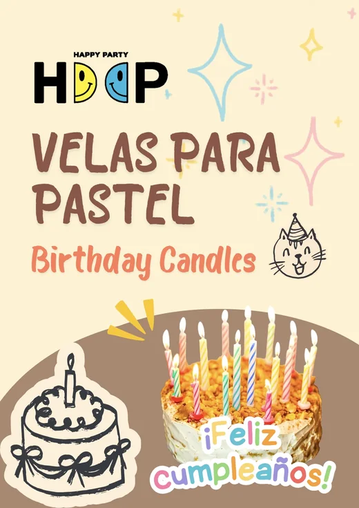 Velas para pastel